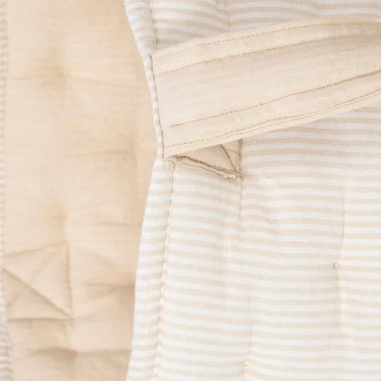 Little Dutch Aufbewahrungskorb Groß – Pure – Soft Beige Stripe – 35 x 45 cm