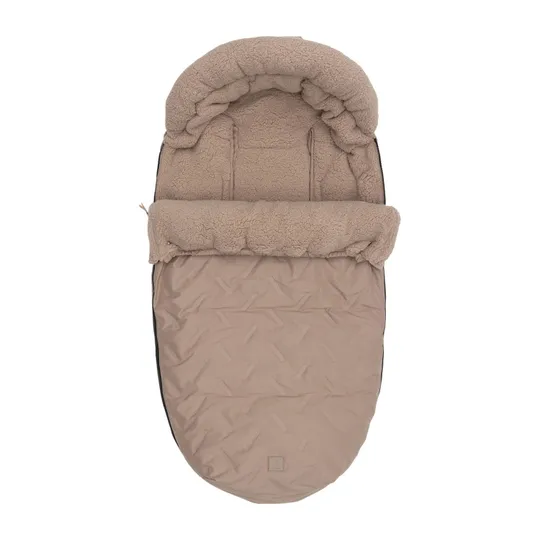 Jollein Fußsack Buggy/Kinderwagen - Embossed - Milky Coffee