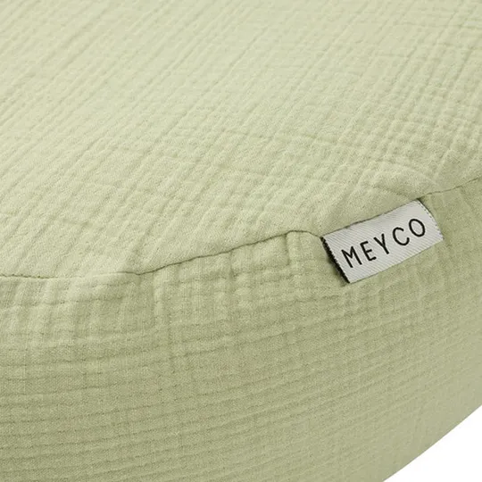 Meyco Baby Uni Relaxbezug Stillkissen - Pre-Washed Hydrophil - Soft Olive