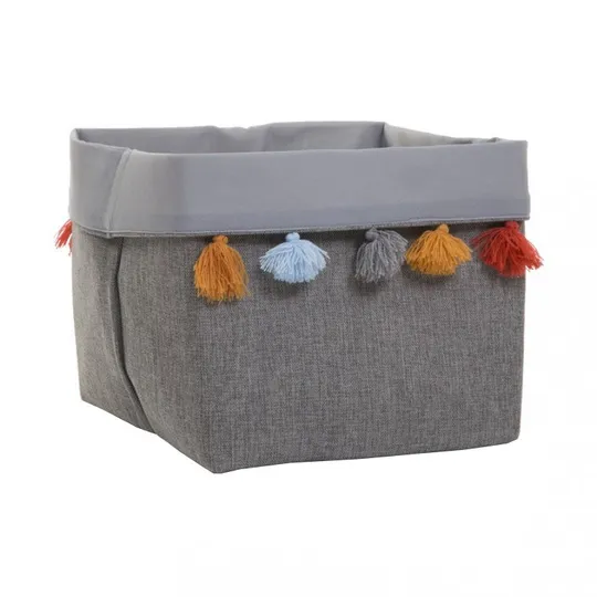 Childhome Canvas Aufbewahrungskorb L Grau