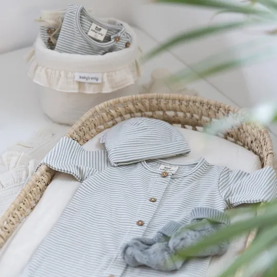 Baby's Only Stripe Strampler - Größe 80 - Nordic Blue