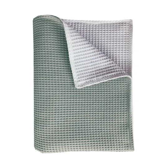 Bink Bedding Pique Bettdecke Olive / Weiß 100 x 150 cm