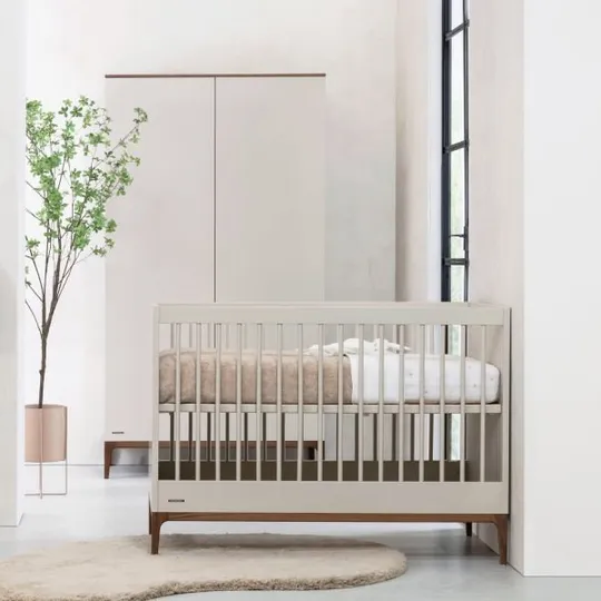 Kidsmill Intense Babybett - 70 x 140 cm - Oatmeal/Walnuss