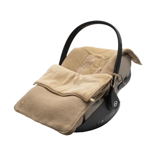 Jollein Basic Knit Fußsack - Gruppe 0+ 3/5 Punkt Gurt - Hazel