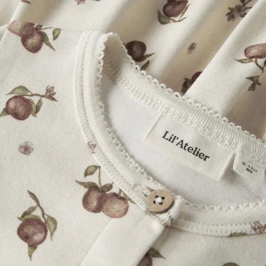 Lil Atelier Apple Midikleid - Gr. 74 - Turtledove