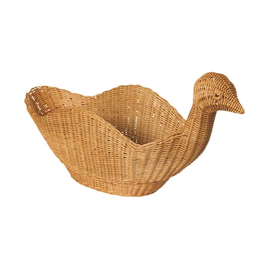 Ferm Living geflochtener Aufbewahrungskorb Vogel– Natur