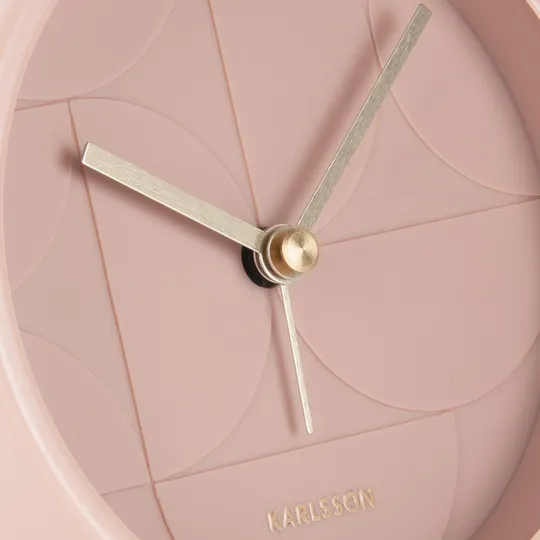 Karlsson Echelon Circular Wecker - Rosa