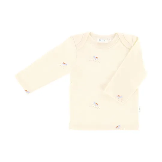 DAY T-Shirt Langarm – Creme – Gr. 74/80