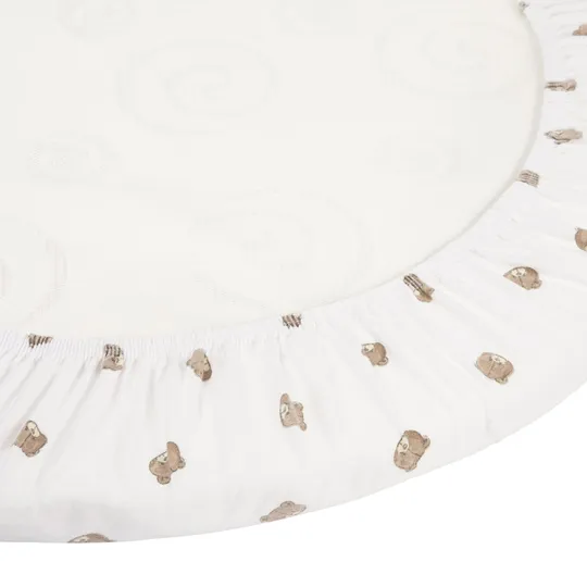 Meyco Bear Rundes Spannbettlaken – 90/95 cm – Jersey – Braun