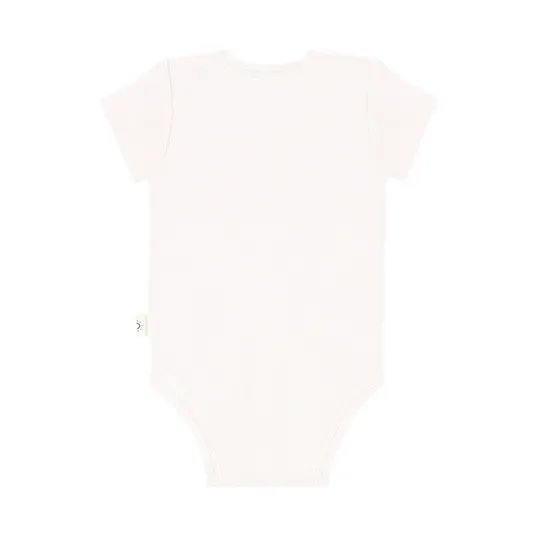 DAY Babybody Mitwachsend Kurzarm - Off White - Gr. 50/56