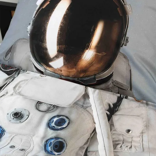 Snurk Bettbezug – Astronaut – 140 x 200/220 cm – Grau