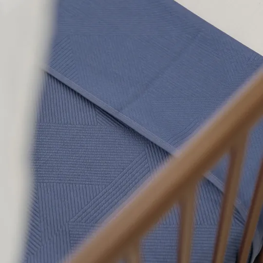 Meyco Strickdecke – Pure – 75 x 100 cm – Jacquard – Indigo