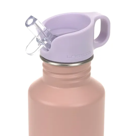Lässig Trinkflasche Stainless Steel - Pattern Party - 500 ml - Rose/Lilac