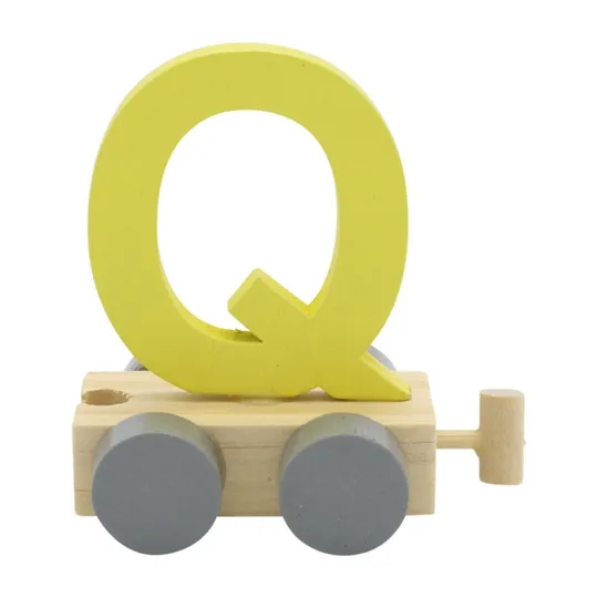 Charl's Toys Buchstabe Zug Q Gelb