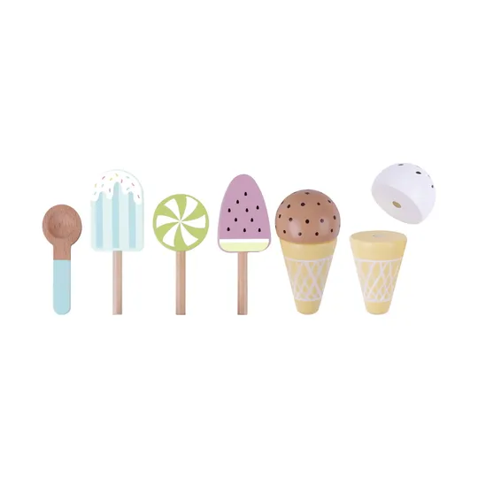 Tooky Toy Eiscremespielset - Holz