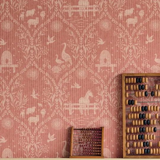 Eijffinger Tapete – Tiny Treasures – Orange Terracotta
