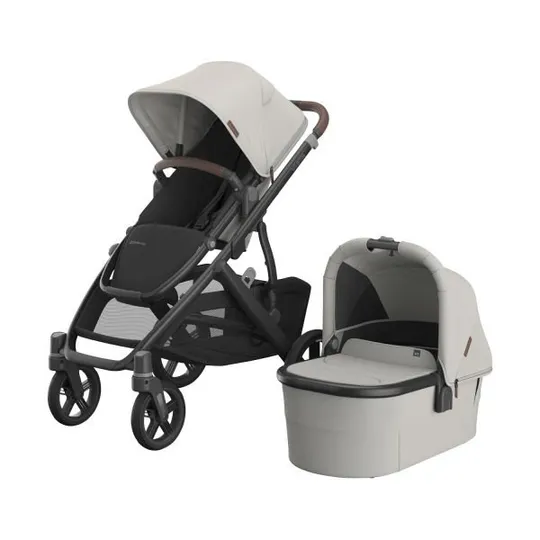 UPPAbaby VISTA V3 Kinderwagen 2-in-1 - Savannah | Cybex Cloud T Plus Autositz | Cybex Base T