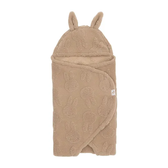 Jollein Wickeldecke - Biscuit - Miffy Jacquard Teddy