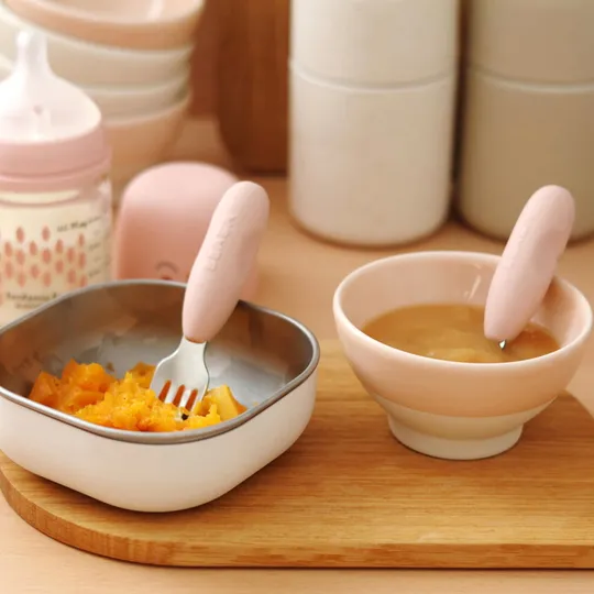 Beaba Besteckset - Cotton Candy - 2-teilig