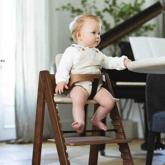 Kidsmill Up! Hochstuhl Walnuss - Komplettset - 0 Mte+ / 6 Mte+