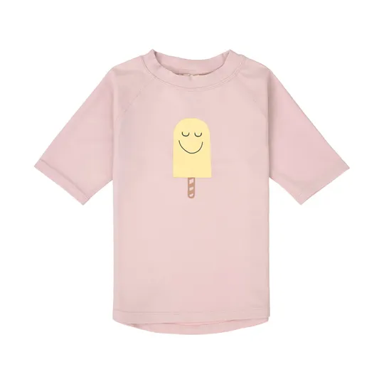 Lässig Schwimmshirt Kurzarm - Popsicle - Größe 62/68 - Pale Pink