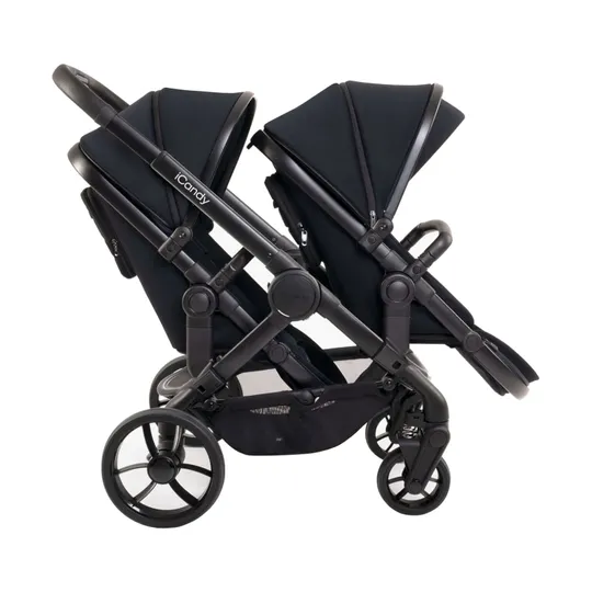 ICandy Peach 7 Geschwisterwagen - Essential Bundle - Black