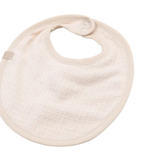 Bamboom Waffle Terry Lätzchen – 2er Set - Warm White