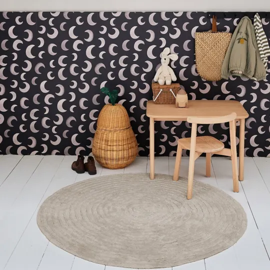Tapis Petit Teppich Robin - Sand - 150 x 150 cm