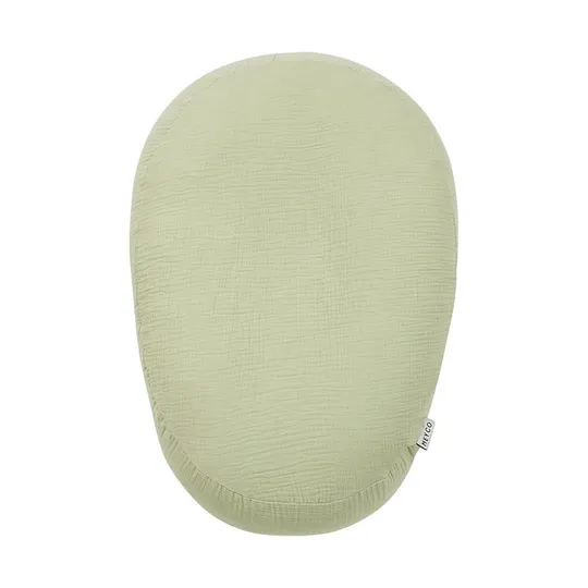 Meyco Baby Uni Relaxbezug Stillkissen - Pre-Washed Hydrophil - Soft Olive