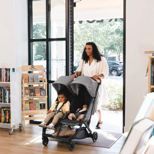 UPPAbaby Buggy - MINU Duo - Greyson Carbon Rahmen Mit Braunem Leder