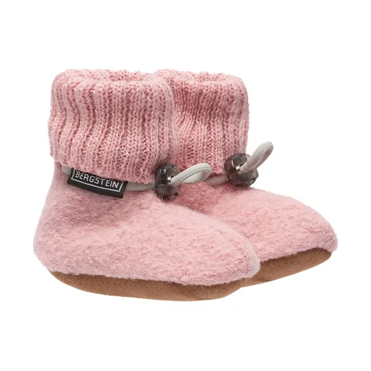 Bergstein Cozy Baby Hausschuhe - Gr. 18/19 - Soft Pink