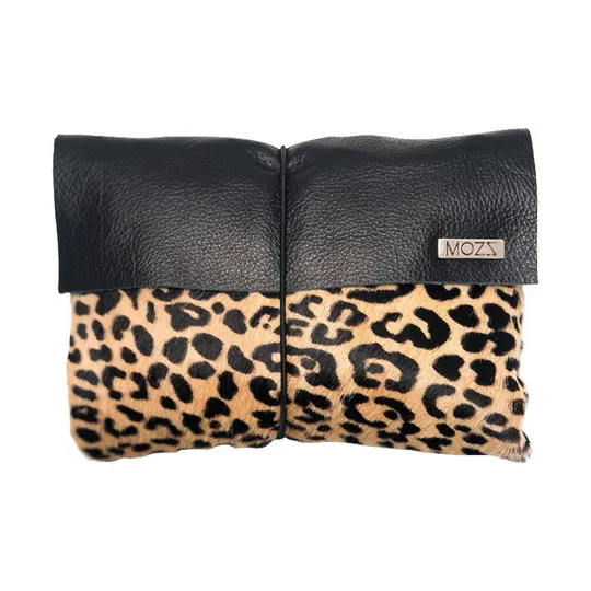 Mozz Bags Wickeletui Black Leopard