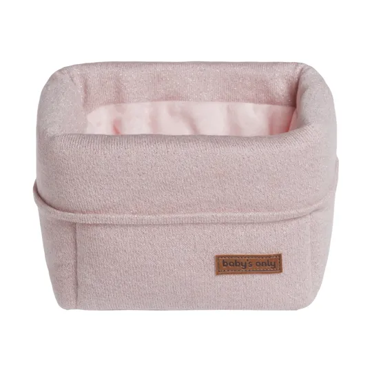 Baby's Only Sparkle Kommodenkörbchen Silber / Rosa meliert