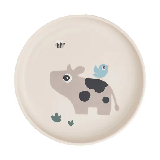 Done By Deer Teller - Tiny Farm - Rund - Silicone - 18 cm - Sand