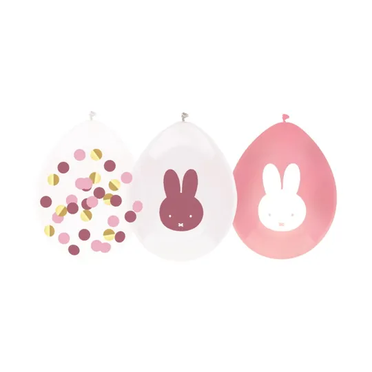 JeP Party Miffy Ballon Gold Mädchen 5 Stück