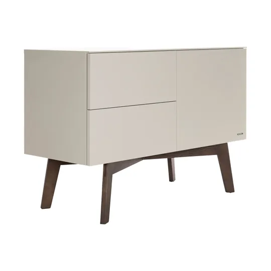 Kidsmill Sixties Babyzimmer Oatmeal / Walnuß | Kommode + Schrank 2-Türig