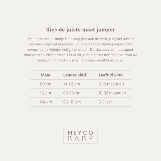 Meyco Studio Jumper Ungefüttert - Classic Sand - 92 cm