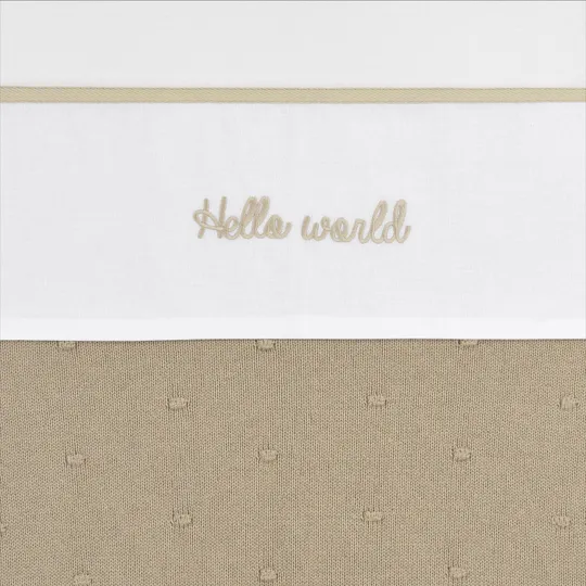 Meyco Hello World Babylaken 100 x 150 cm Sand