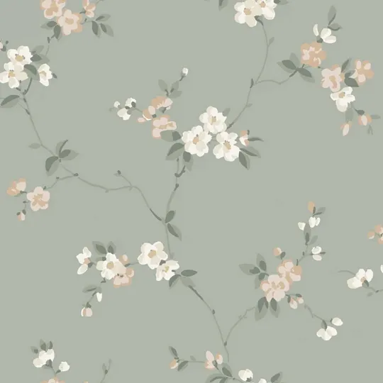 Sandberg Engla Tapete - Sage Green
