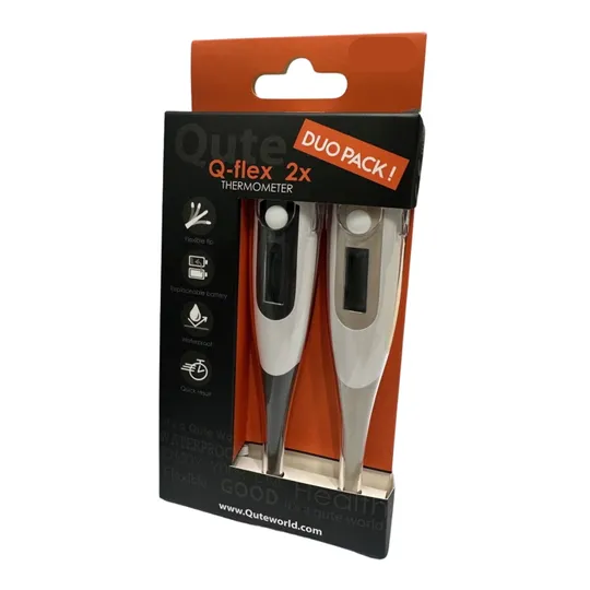 Qute Q-Flex Digitalthermometer DUO-Pack - Flexible Spitze