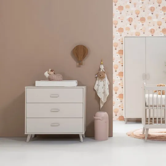 Europe Baby Olivia Kommode - Oatmeal / Oatmeal - Retro
