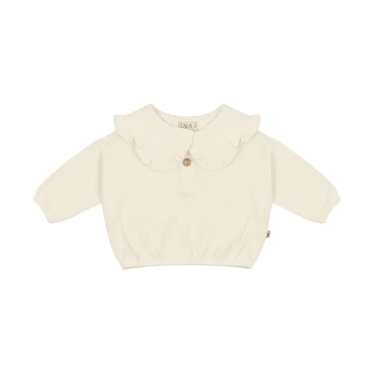 UAUA Bib Sweater - Newborn - Crema