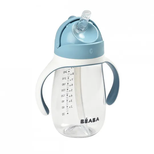 Drinkbeker met rietje 300ml Windy Blue 913479