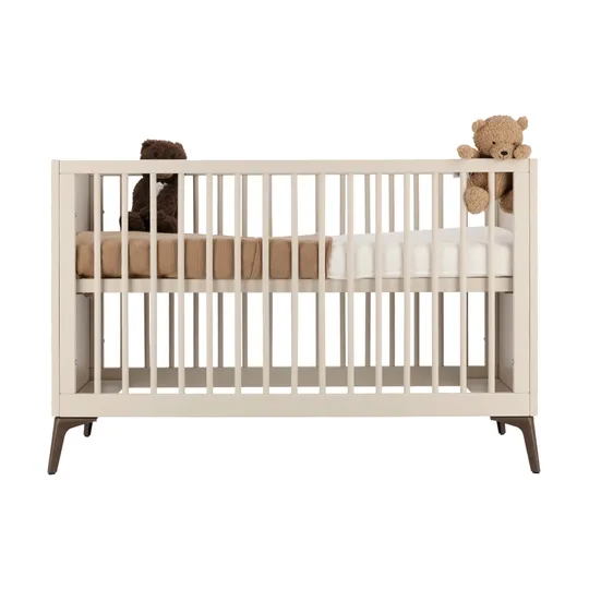 Bopita Nomy Babyzimmer - Dune | Bett 70 x 140 cm + Kommode XL + Schrank 2-Türig