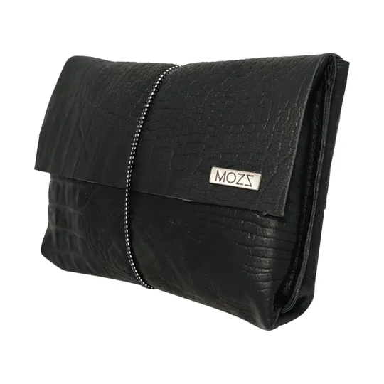Mozz Bags Wickeletui Croco Black Harmony