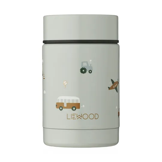 Liewood Nadja Thermos Behälter - Fahrzeuge / Dove Blue Mix