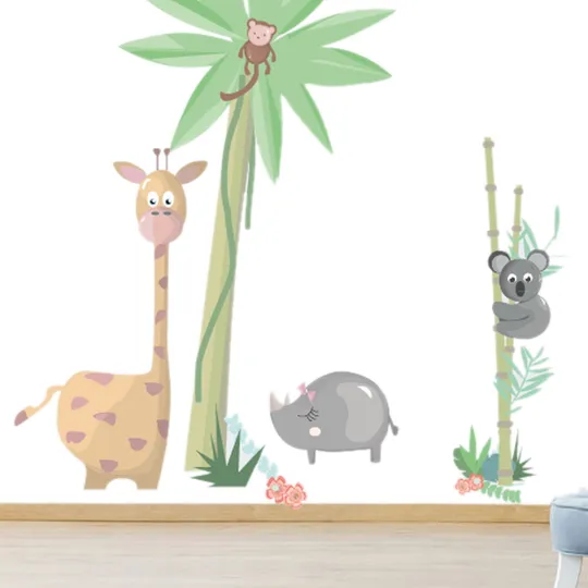 LM Baby Art Jungly Dschungel Komplett-Set Wandsticker