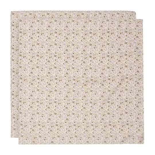 Jollein Hydrophiles Tuch - Flower Fairies - Large - 115x115 cm - 2 Stück