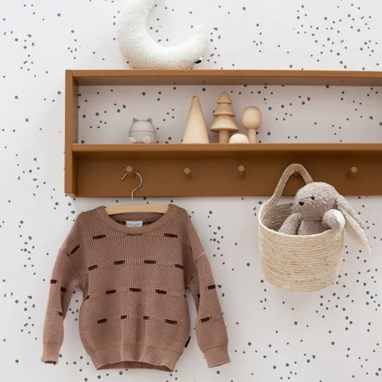 Bibelotte Dotty Tapete Denimblau