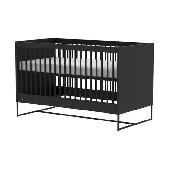 Kidsmill Intense II Babybett Mattschwarz – Schwarz – 70 x 140 cm